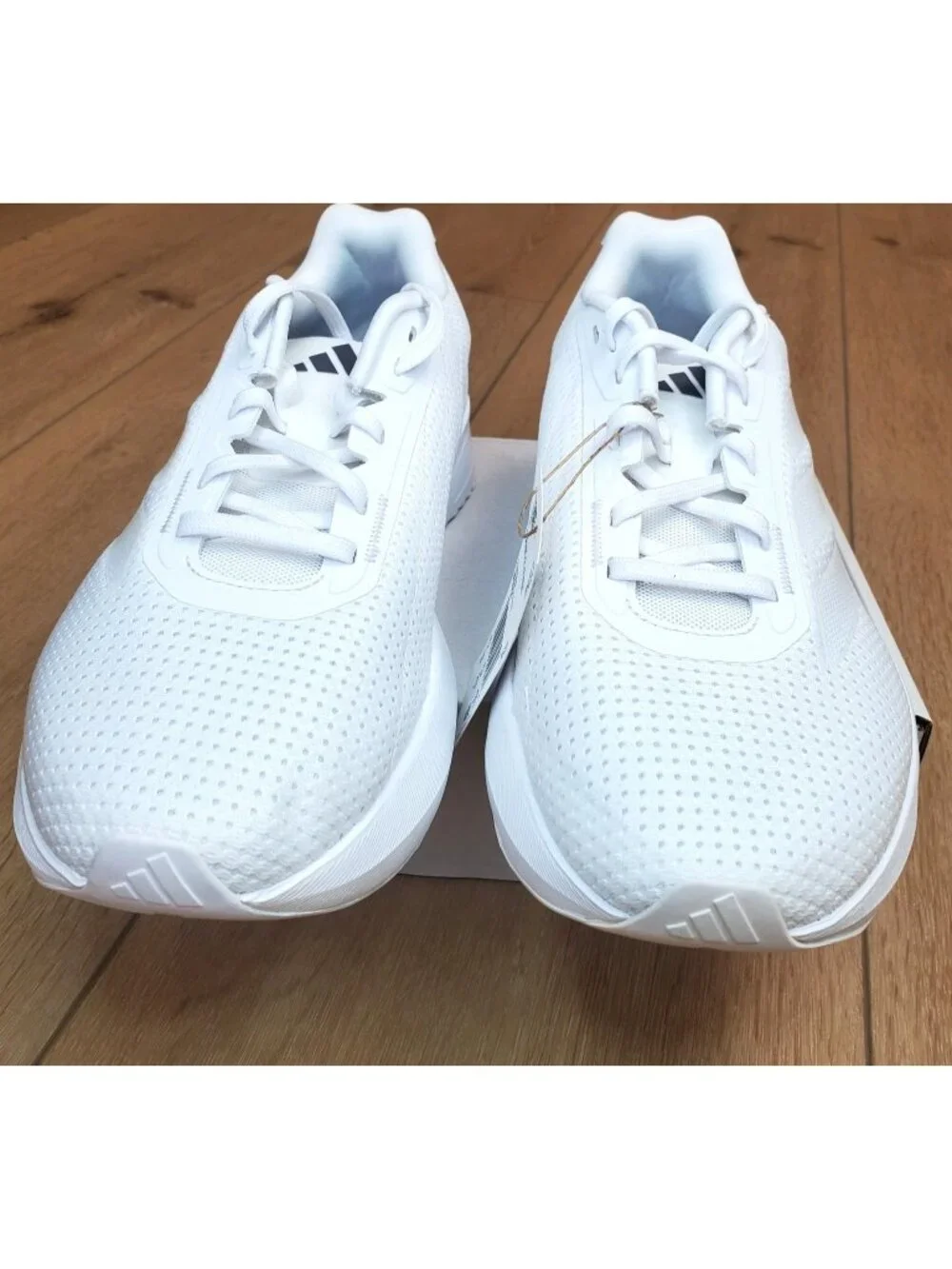 Adidas Duramo SL W Womens Running Shoes Size 10 Wide Triple White IF9905 Sneaker